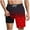Red Shorts for Men_u, variant on HAPIMO Quick Dry Board Shorts Men Swim Trunks with Compression Liner Casual Outings Travel Shorts Hawaiian Bathing Mesh Lining Shorts Summer Outdoor Swimsuit Shorts 9" Beach Shorts Black X-Large