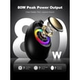 thumbnail image 2 of Bluedee Computer Speakers with Subwoofer, 2.1 PC Speakers with Deep Bass and 80W  Power, Adapter Powered, Bluetooth 5.4 & USB/USB-C/AUX-in, RGB Desktop Speakers for Computer, Laptop, Monitor, 2 of 7