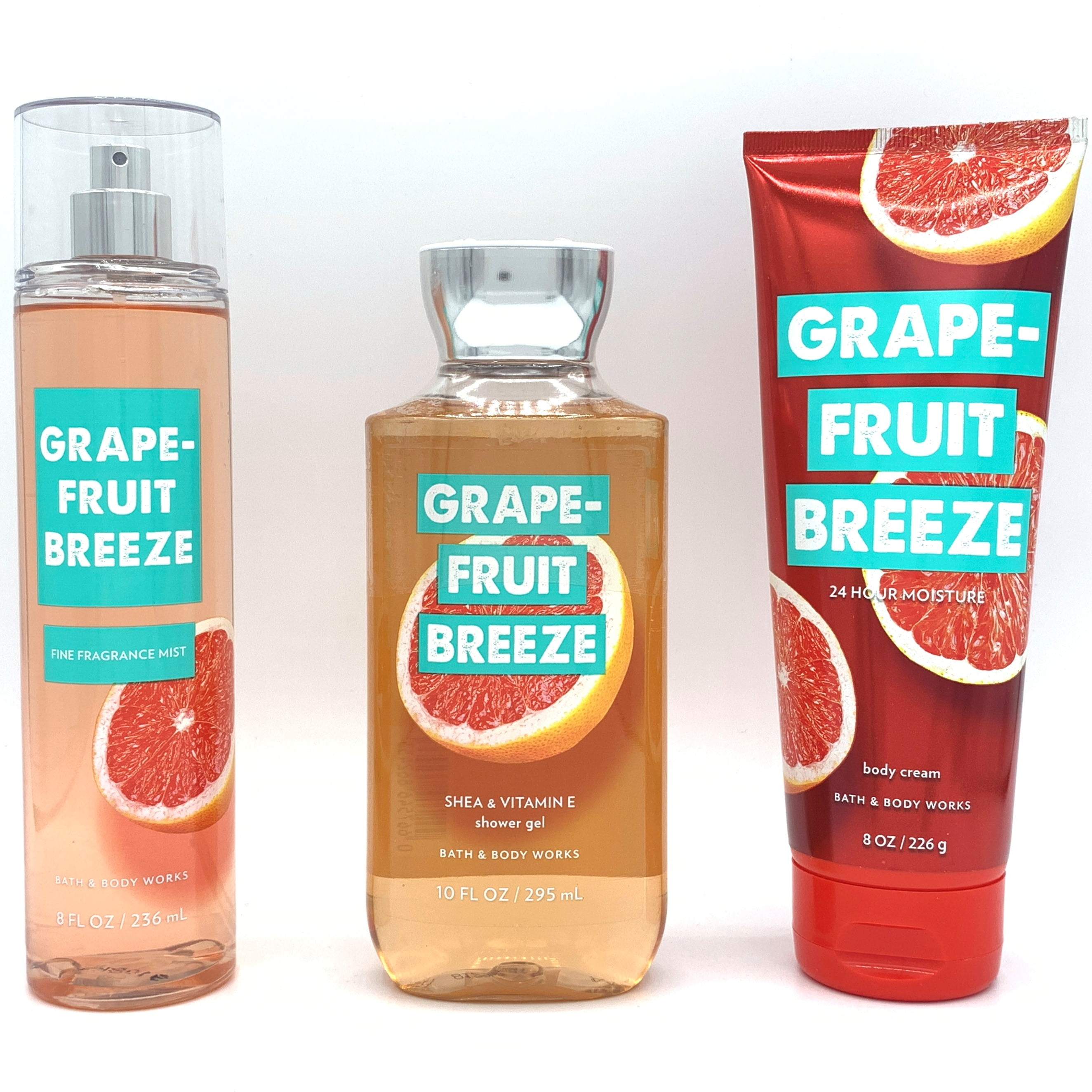 Bath and Body Works Grapefruit Breeze Fine Fragrance Mist, Shower Gel