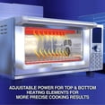 thumbnail image 3 of Nuwave Bravo Air Fryer Tostadora Horno inteligente, Convección de encimera 12 en 1, Capacidad XL de 30 cuartos, Controles de temperatura de 50°-500°F, Ajustes del calentador superior e inferior 0%-100, 3 of 5