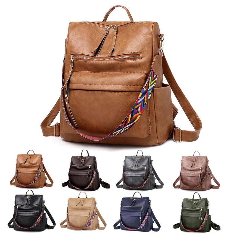 Backpack Purse for Women Fashion PU Leather Designer Anti  display picture 3