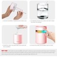 thumbnail image 4 of Humidificador de aire de 900 ml, difusor de aceites esenciales de vapor frío, humidificador USB portátil para bebés, humidificador ultrasónico silencioso, color rosa, 4 of 5