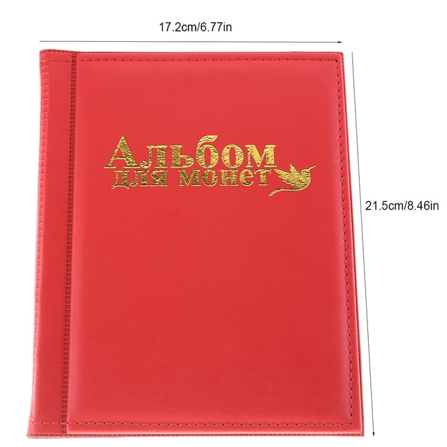 Coin Album, Small Collectors Coin Book Holder 250 Pockets 10 Pages Collection Storage For Medallions, Badges