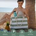 thumbnail image 2 of Beach Bag for Women - Large Beach Tote Bag, Waterproof Sandproof Beach Bag with Zipper, Large Swim Pool Beach Tote, 2 of 7