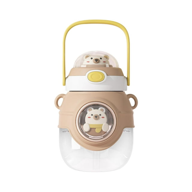 Botella de agua Potable Sunnimix Botella de bebida de 1.1L Con Tapas para Travel Bear Botella de bebida