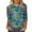 QR3-Blue, variant on 3/4 Sleeve Tops for Women Thanksgiving Shirts Halloween Pumpkin Graphic Fall T Shirts Loose Fit Crew Neck Thanksgiving Gift Tops