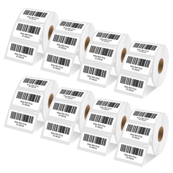 NineLeaf 8 Rolls Compatible for DYMO 30334 2-1/4 in x 1-1/4 in Direct Thermal Shipping Address Barcode Labels, 1000 Labels Per Roll