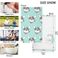 thumbnail image 3 of Dreamtimes Cute Dogs Cotton Towels Set 2 Pcs Absorbent Hand Towel Face Towels Kitchen Towels Bath Towels for Bathroom Laundry Room Kitchen 16 x 28 Inches, 3 of 7