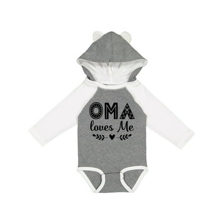 

Inktastic Oma Baby Clothes Gift Baby Girl Long Sleeve Bodysuit