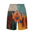 thumbnail image 5 of OIOLOYJM Halloween Cargo Shorts for Men Drawstring Waist Relaxed Fit Casual Outdoor Workout Shorts Fashion Hiking Short Pants with Multi Pockets Blue 3XL, 5 of 5