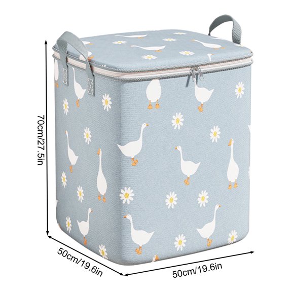 RBCKVXZ Large Clothes Storage, 180L Foldable Storage Bins Closet Organizer, Comforter Storage Bag Under Bed with Zipper & Handle for Quilt, Clothes, Blanket, Pillows, Christmas Ornament