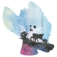 thumbnail image 2 of Boy's Bambi Blue Watercolor Silhouette  Graphic Tee White Medium, 2 of 4