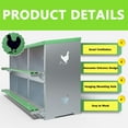 thumbnail image 4 of Chicken Nesting Boxes for Laying Eggs, 6 Compartments/ 8 Compartments Nesting Boxes to Collect & Protect Eggs, Chicken Laying Boxes for Hens, 4 of 7