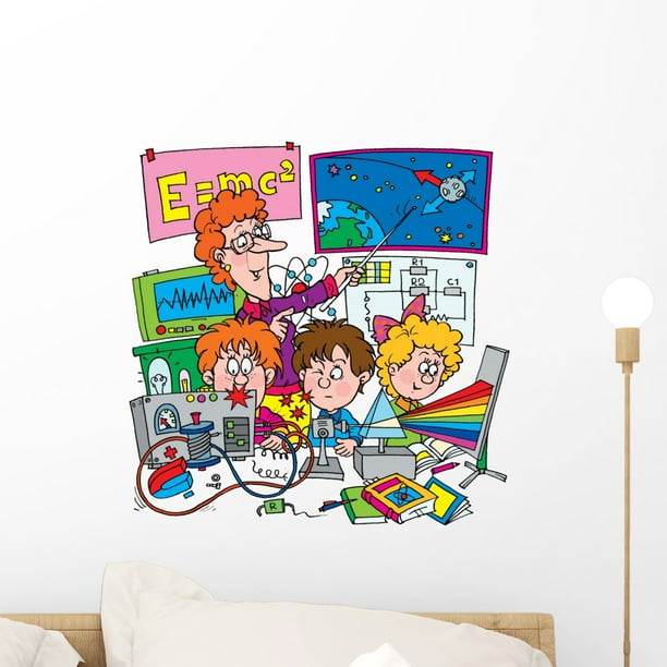 Physics Wall Decal Mural by Wallmonkeys Vinyl Peel and Stick Graphic
