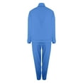 thumbnail image 7 of 2 Piece Sets for Women 2025 Fall Travel Outfits Long Sleeve Tracksuit Joggers Sets Half Zip Sweatsuit Matching Set Blue S, 7 of 7