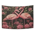 thumbnail image 4 of WOBOGO Ragged Pink Flamingos Tapestry 90×60in Home Living Room Bedroom Wall Hanging Ornaments, 4 of 10