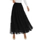 thumbnail image 1 of Falda PRETTYGARDEN Otoño 2025 Elástica Cintura Alta Maxi Negra XXL, 1 of 9