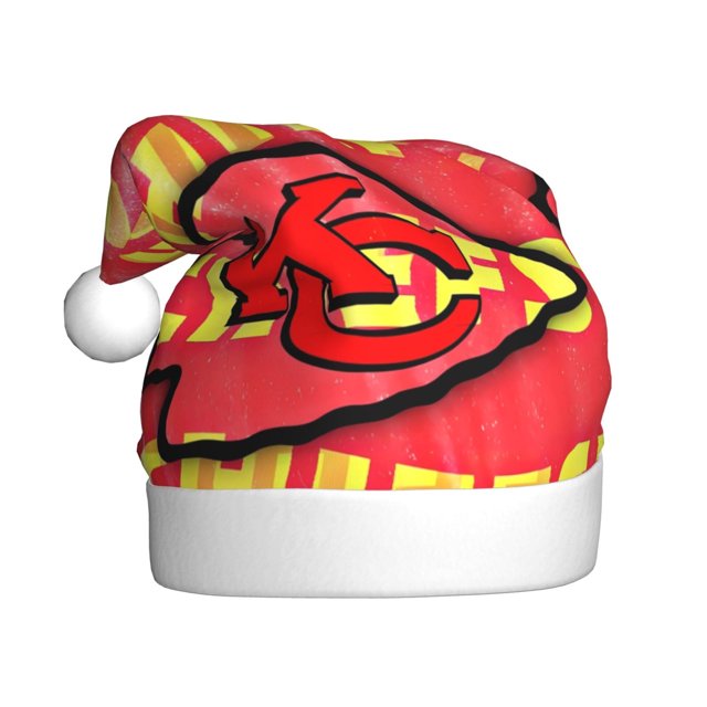 Gorros navideños personalizados para adultos del equipo de fútbol KC Chiefss, gorros de decoración navideña, gorros de regalo navideño