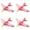 Random 4PCS, variant on Linnyunggg Kids Toy Roundabout Aircraft Foam Paper Airplane Model Hand Throw Planes Toys For Children Kid Games 4-8 Education Animal