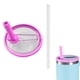 thumbnail image 3 of 2 Pack Tumbler Flip Straw Lid Replacement Fit Forquencher Spill Proof Resistant Tumbler Lids Reusable Tumbler Cover For Cup, 3 of 5
