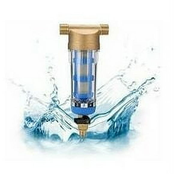 High Accuracy Filtration System, Stainless Steel Filter for Removing Sand, Rust, and Impurities, Easy Cleaning with Automatic Mechanism, Transparent Shell, Suitable for Whole House Water Supply