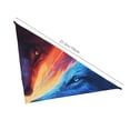 thumbnail image 3 of Naloa Red And Blue Fire Wolf Dog Bandanas 1PC Washable Triangle Dog Scarfs Premium Durable Fabric, for Small Medium Large Dogs and Cats, 3 of 6