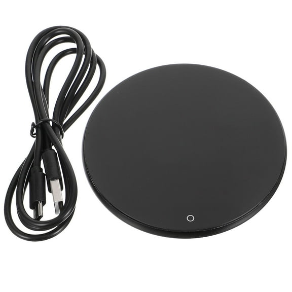 FUEENIRVA 1Set Electric Mug Warmer for Desk Black Desktop Cup Warmer for Home and Office