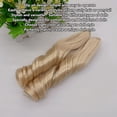 thumbnail image 4 of Ball Jointed Doll Wig, Synthetic Soft and Comfortable Doll Curly Hair Wig Simple and Easy to Operate Clip on Long Curly Hair Ponytail for DIY Doll Making, 4 of 7