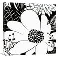 thumbnail image 1 of Global Gallery's 'Feeling Groovy II Black and White' By Michael Mullan Stretched Canvas Wall Art, 1 of 1