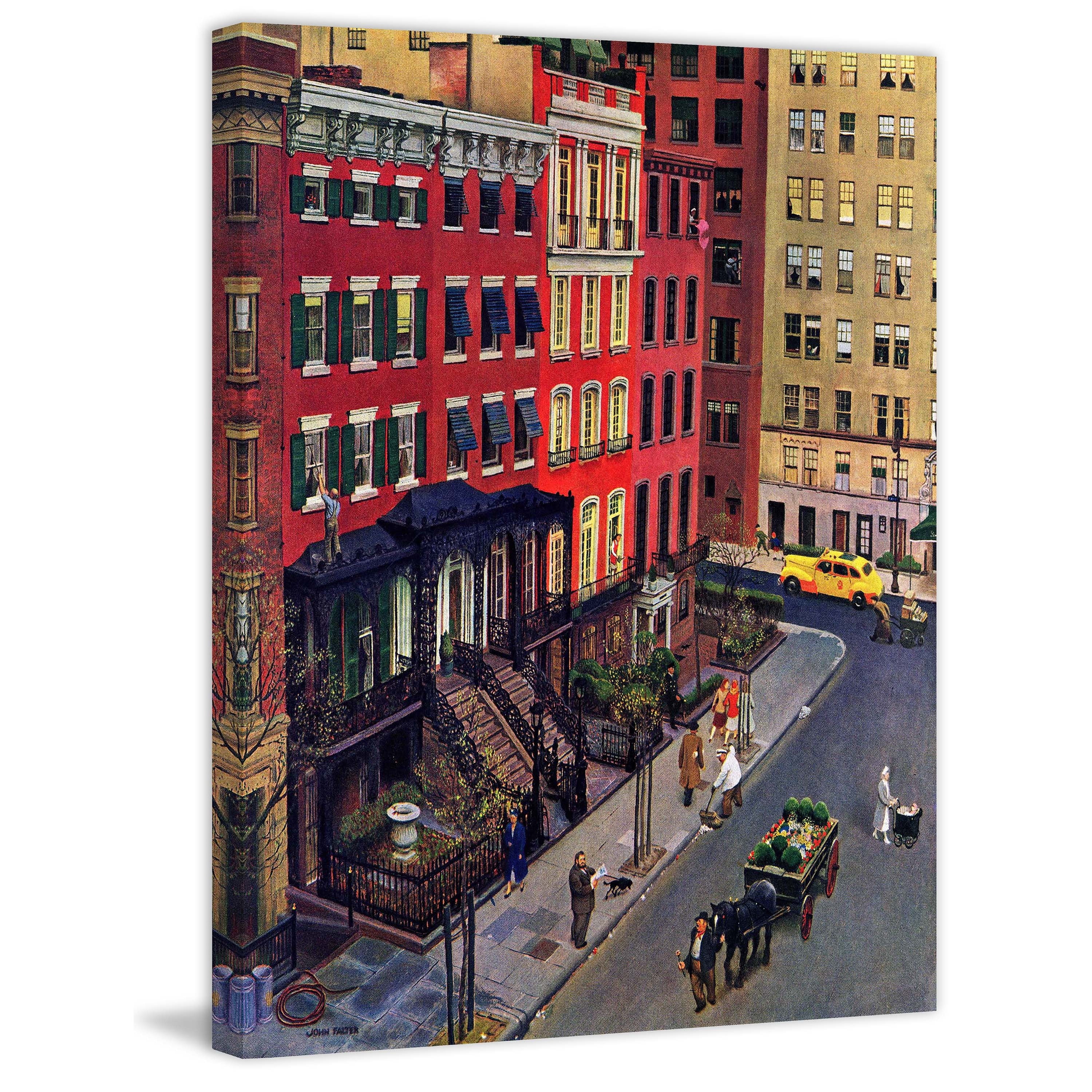 Marmont Hill "Gramercy Park" by John Falter Painting Print on Canvas