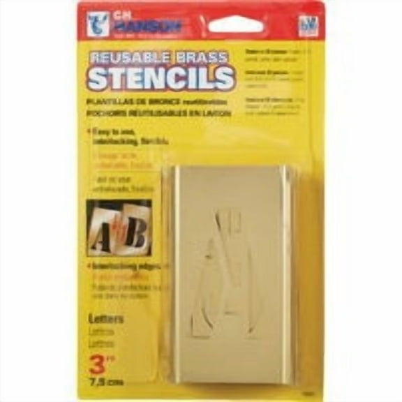 C.H. Hanson 3 In. Letter Stencil Set (32 Piece) 10327