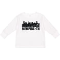 thumbnail image 3 of Inktastic Memphis city Skyline with Grunge Boys or Girls Long Sleeve Toddler T-Shirt, 3 of 5