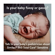 Similac 360 Total Care Sensitive Ready-to-Feed Baby Formula, Has 5 HMO Prebiotics, 32-fl-oz Bottle
