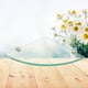 thumbnail image 4 of EeaseMX Estante de cristal para baño, 2 unidades, estante de esquina triangular, soporte de almacenamiento para montaje en esquina de pared de baño, 4 of 7