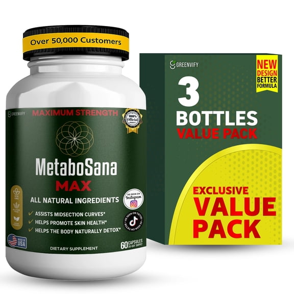 GreenVify MetaboSana Max Metabolism Support Supplement – Supports Energy & Daily Wellness