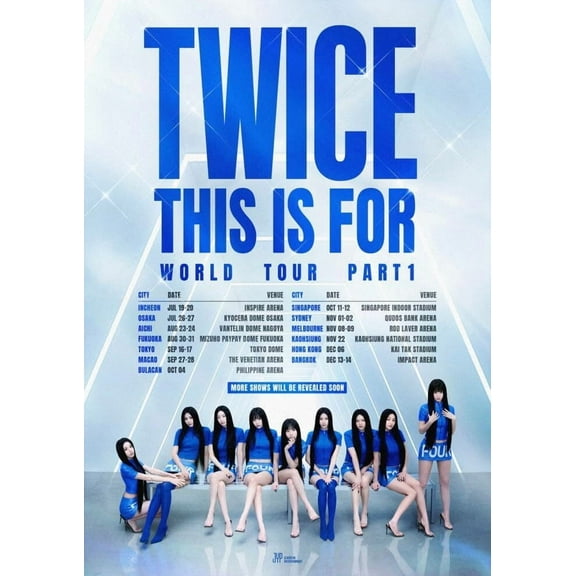 Twice This Is For 2025 World Tour Poster Korea Artist Poster