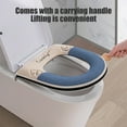 thumbnail image 4 of YHAICO Toilet Seat Elongated Toilet Seat Covers Disposable Zipper Model Toilet Seat Household Embroidery Sitting Washer Toilet Seat Cover Cute Washer Toilet Seat, 4 of 6