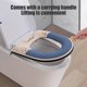 thumbnail image 4 of Zipper Model Toilet Seat Household Embroidery Sitting Washer Toilet Seat Cover Cute Washer Toilet Seat, 4 of 6