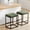 Dark Green, variant on LiteHaven Counter Height Bar Stool for Kitchen Counter 24" Backless Industrial Stool Modern Upholstered Barstool Countertop Saddle Chair Island Stool,330 LBS Bear Capacity,2 Pack-Dark Green