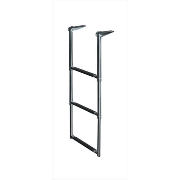 jif marine dmx3 telescoping drop stainless steel ladder, 3-step