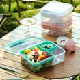 thumbnail image 1 of Fiambrera de doble capa con compartimentos - Caja Bento impermeable para la oficina y preparación de comidas, apta para microondas y lavavajillas, 1 of 5
