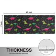 thumbnail image 5 of Kitchen Rugs Sets Of 2,Colorful Dinosaurs Plants Pattern Anti Fatigue Kitchen Mat Rugs Non Slip Washable,Decorative Kitchen Floor Mats for Kitchen,Sink,Laundry,17"X47", 5 of 5