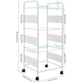 thumbnail image 7 of Fichiouy 2/3-Tier Metal Rolling File Cart File Organizer Cabinet with Wheels for Home Office, 7 of 7