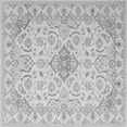 thumbnail image 1 of Ahgly Company Indoor Square Abstract Gray Contemporary Area Rugs, 5' Square, 1 of 1
