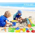 thumbnail image 1 of Click N Play 18Piece Beach Sand Toy Set, Bucket, Shovels, Rakes, Watering Can, Molds, 1 of 3