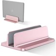 thumbnail image 1 of Support Vertical pour Ordinateur Portable, Support en Aluminium Réglable pour Bureau pour MacBook Pro/Air, iPad, Surface, HP, Lenovo, Tablette et Autres Ordinateurs Portables - Rose, 1 of 5