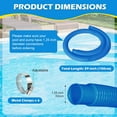 thumbnail image 2 of 3 Pcs 1.25" Pool Hose, 59" Long Accessory Pool Pump Replacement Hoses, Compatible with All Above Ground Pool Filter Pumps that Use 1 1/4 Diameter Hoses, 2 of 6
