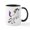 White/Black Inside, variant on CafePress - Unicorn Cupcakes - 11 oz Ceramic Mug - Novelty Coffee Tea Cup