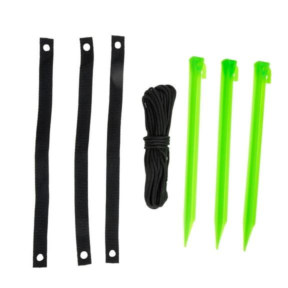 Raindrops 1 Set of Tree Anchor Support Kit with Straps and Stakes for Garden Plants