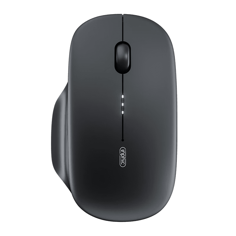 Inphic M1-2 Bluetooth Mouse Rechargeable Office Silent Wireless Mouse Battery Level Display Ultra Thin For Laptops and Tablets